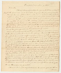 Letter from Ebenezer Herrick to Governor Parris Regarding the Pardon of David Brown