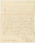 Letter from Ebenezer Herrick to Hon. Jonathon Thayer Regarding the Pardon of David Brown