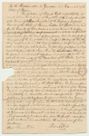 Letter from Patrick Cole Regarding the Petition for His Pardon and Warden Daniel Rose's Certification of Patrick Cole's Conduct in Prison