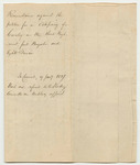 Remonstrance Against the Petition for a Company of Cavalry in the Third Regiment First Brigade and Eighth Division