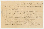 John Doane's Bill for Ploughing Land on Horse Island in the Penobscot River