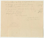 J.J. & C. Brown's Bill for Hauling from Bangor to Oldtown