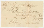John Butterfield's Bill for Ploughing Land in Oldtown