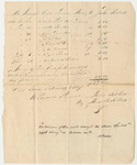 John Robert's Bill for Pork, Powder, Flour, and Other Goods for the Penobscot Tribe of Indians