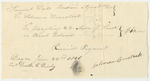 Solomon Comstock's Bill for Ploughing Land on Birch Island
