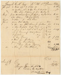 Waldo T. Peirce's Bill for Clothes for Penobscot Tribe of Indians