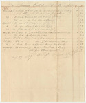 Hill & Mclaughlin's Bill for Corn, Wheat, Molasses, and Other Food for the Penobscot Tribe of Indians