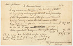 Thomas Clark Bill for Services as a Clerk in the Office of the Secretary of State