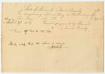 David Quimby Bill for Services as Clerk in the Office of the Secretary of State