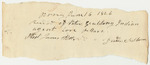 Receipts for the Account of Peter Goulding, Esq., Agent for the Passamaquoddy Indians