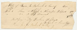 Babcock & Loring's Bill for Horse and Sleigh for Joshua Tolford to the State Arsenal