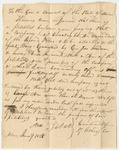 Letter from Asa Tibets, Commanding Officer of the Athens Company, in Favor of the Petition to Raise a Company of Cavalry in the 2nd Reg. and 1st Brig. Commanded by General Joseph Kinsmon