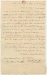 Letter from Charles G. Smith, in Relation to the Petition for a Company of Artillery in New Sharon