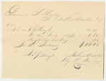 Receipts for the Account of Samuel F. Hussey, One of the Agents of the Penobscot Indians