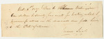 Voucher No. 6: Receipt from James Irish to Thomas Waterson for Boating