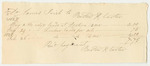 Voucher No. 7: Receipt from James Irish to Burton & Carter for Auction Advertising