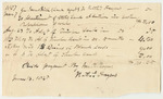 Voucher No. 12: Receipt from James Irish to Nathaniel Haynes for  Advertising Land and Timber