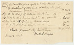 Voucher No. 12: Receipt from James Irish to Nathaniel Haynes for Advertising Land and Timber