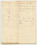 Account of Joshua Tolford for Services and Expenses in Preserving the Public Property in the State Arsenal