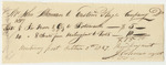 Receipts for the Account of John Ackerman for Transporting Certain Persons from Massachusetts to This State Charged with Murder
