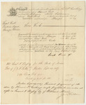 Samuel F. Hussey's Bill from Thomas P. Cushing for Shipping from Boston to Bangor