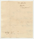 D. Hill's Bill to Samuel Call, Esq. for Coffins