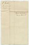 Ezra Hutchin's Bill to Samuel Call, Esq., for Meals and Lodging
