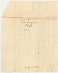 Joseph Carr's Bill to Samuel Call, Esq., for Storage and Wharfage of Penobscot Indian Goods in Autumn of 1827