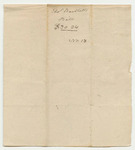 Thomas Bartlett's Bill to Samuel Call, Esq., for Taking Census of Penobscot Indians and Dividing Their Goods