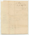 Samuel Eaynes' Bill to Samuel Call, Esq., for Ploughing on Buck Island