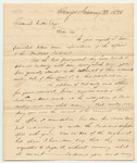 Letter from Waldo J. Pierce, Relative to the Affairs of the Penobscot Indians