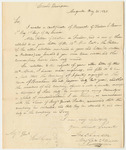 Communication of General Joseph Chandler Relative to the Company in Burnham