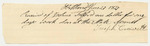 Joseph Croswell's Bill for Work at State Arsenal