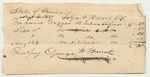 George W. Herrick's Bill for Horse and Wagon for Joshua Tolford