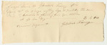 Voucher No. 23: Receipt from James Irish to Jedediah Varney