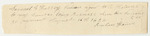 Reuben Hayne's Bill for Services with the Penobscot Indians