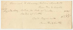 Burton & Carter's Bill for Advertising Lumber and Postage for Samuel F. Hussey