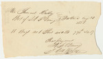N.F. Deering's Bill for Samuel F. Hussey