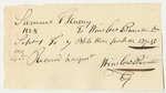 Winslow & Purinton's Bill for Pork for Samuel F. Hussey