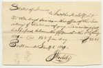 Joseph Nichols' Bill for Work as Clerk in the Secretary's Office