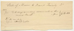 Thomas Clark's Bill for Work as Clerk in the Secretary's Office