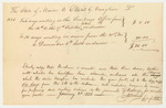 Account of Elliot G. Vaughan for Work at the Secretary of State's Office