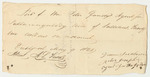 Receipt for the Account of Peter Goulding, Agent of the Passamaquoddy Indians