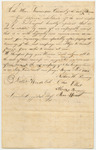 Petition of Nathaniel H. Pomroy and Others, of New Vineyard, to be Set Off from the West to the East Company in Said Town