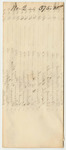 File No. 2 from the Account of William King: Bills for Work at the State Lot