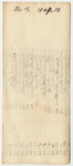 File No. 3 from the Account of William King: Bills for Oxen and for Work at the State Lot