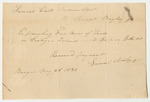 Samuel Bailey Bill for Ploughing Land on Castigan Island