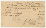 G.W. Pickering Bill for Wharfage in Boston