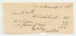 Jacob Chik's Bill for Supplies for Penobscot Indians