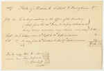 Elliot G. Vaughan Bill for Work as Clerk in the Office of the Secretary of State